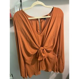 Forever 21 Orange Blouse